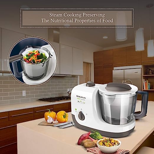 Taurus Robot Vapore 1050-Watt Baby Food Steamer/Blender/Chopper (White/Rose Brown) Taurus Robot Vapore 1050-Watt Baby Food Steamer/Blender/Chopper (White/Rose Brown)